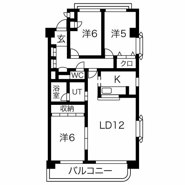 ガーデンコート元八事の間取り