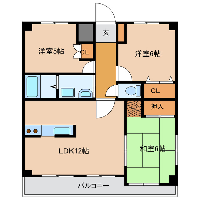 麻里布ガーデンプレイスの間取り