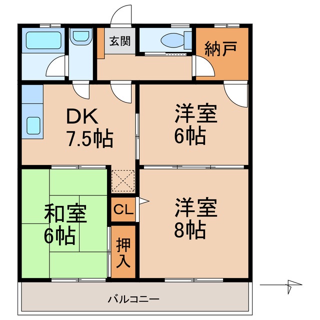 小林マンションの間取り