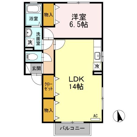 グランメゾン川口　Ａ/Ｂの間取り