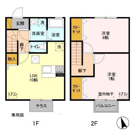 コンフォートブルック　Ａ棟の間取り