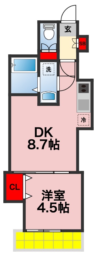 【GRAND千葉中央の間取り】