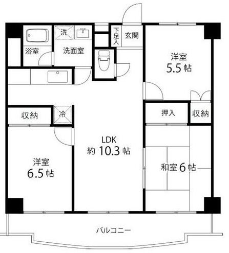 リバーサイド越谷の間取り