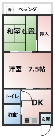 プチハイツの間取り