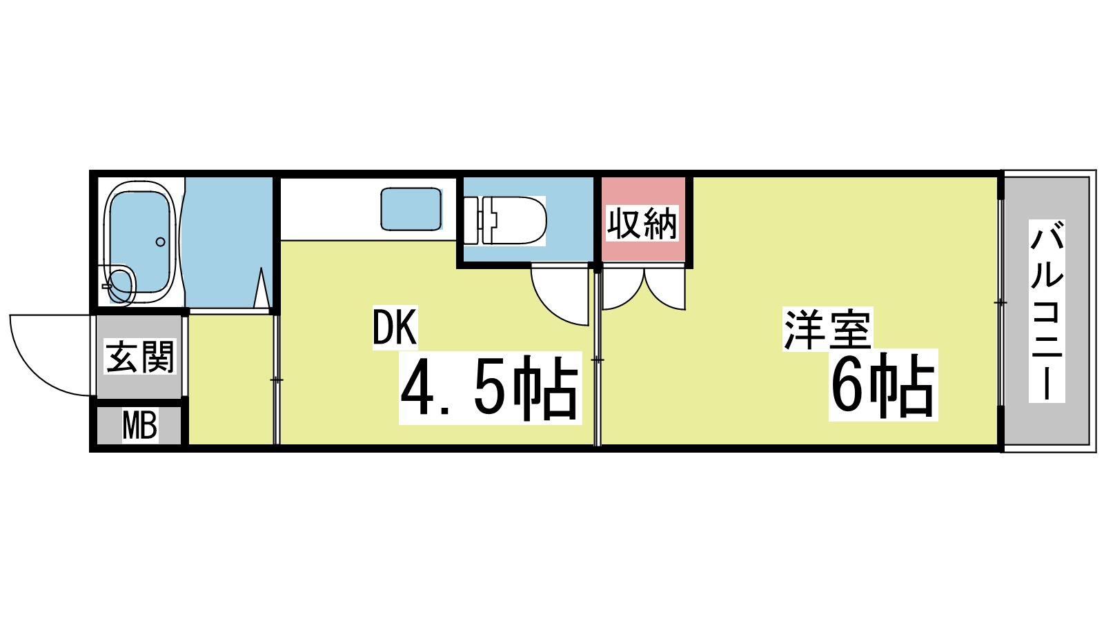 【イナホハイツの間取り】