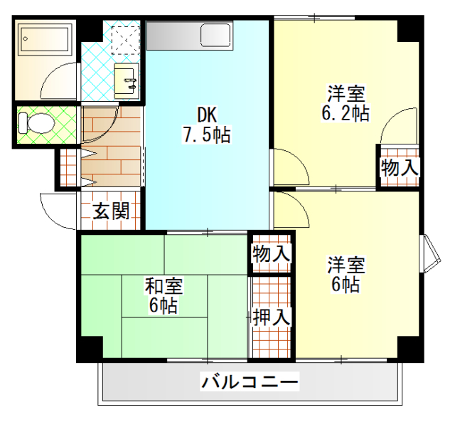 カインド不二No.３の間取り