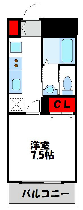 宗像市石丸のマンションの間取り