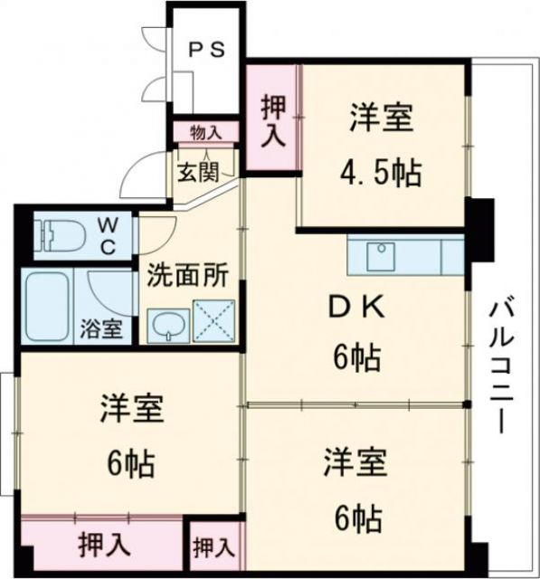 【ビレッジハウス小川II1号棟の間取り】