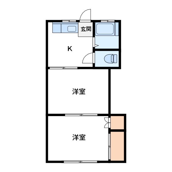 市川市行徳駅前のマンションの間取り