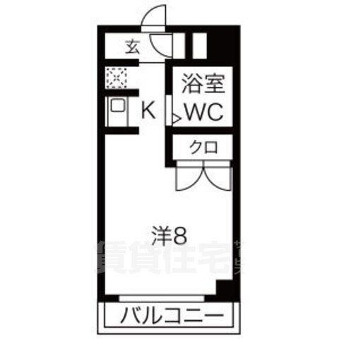 名古屋市中区千代田のマンションの間取り