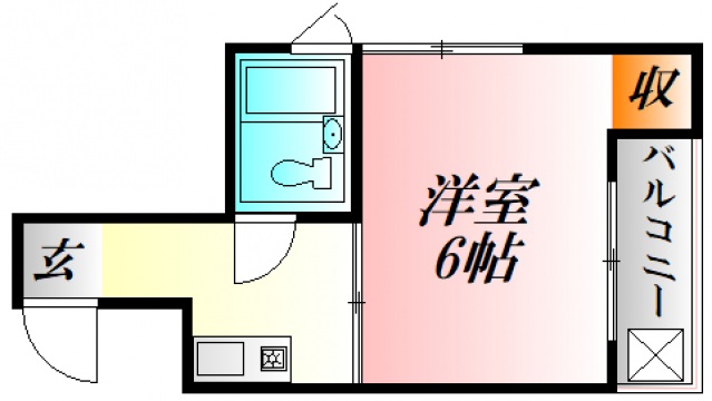 広島市中区白島中町のマンションの間取り