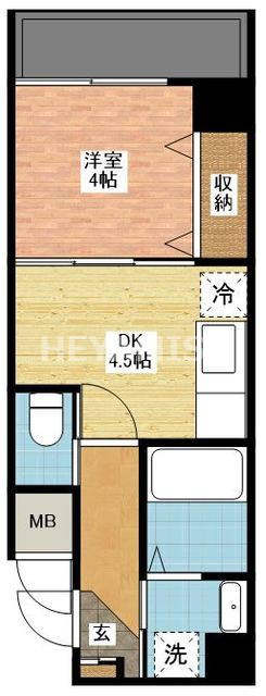 長崎市若葉町のマンションの間取り