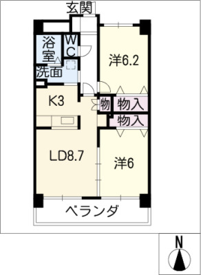 P-SQUARE　Shumoku　IIの間取り