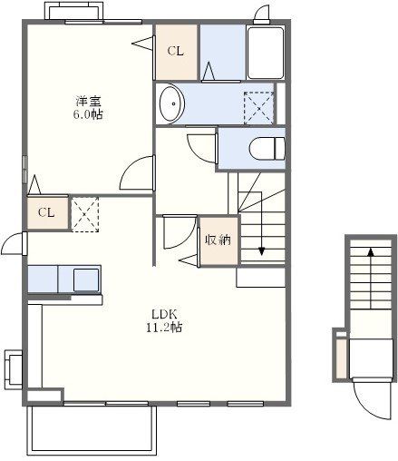 サンリット古町の間取り