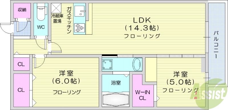 オハナなないろの里の間取り