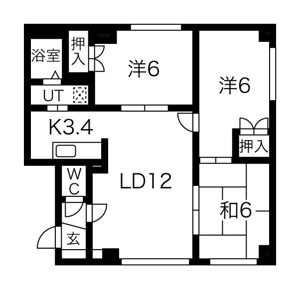 ローヤルシャトー2の間取り