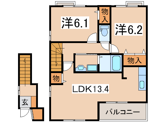 サンブリッジIIの間取り