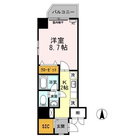 ひびき錦糸町　門田ビルの間取り