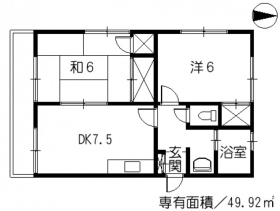 飯田マンションの間取り