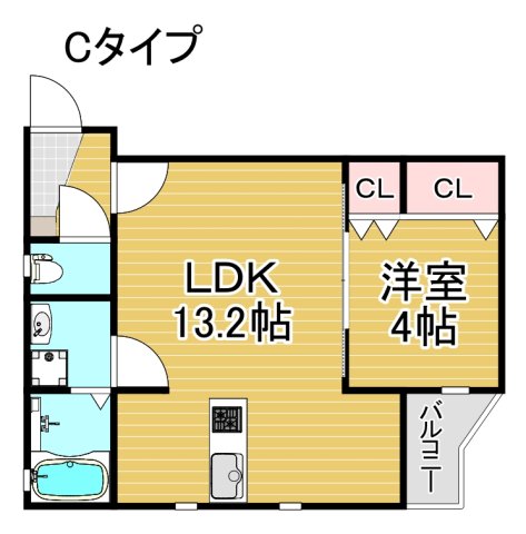 シティコート住吉大社の間取り