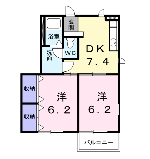 マリアージュの間取り