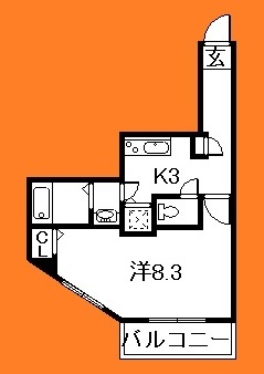 三郷市中央のマンションの間取り