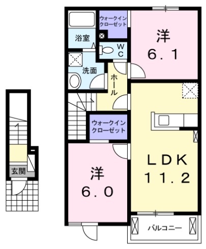 エー　エンジェルの間取り