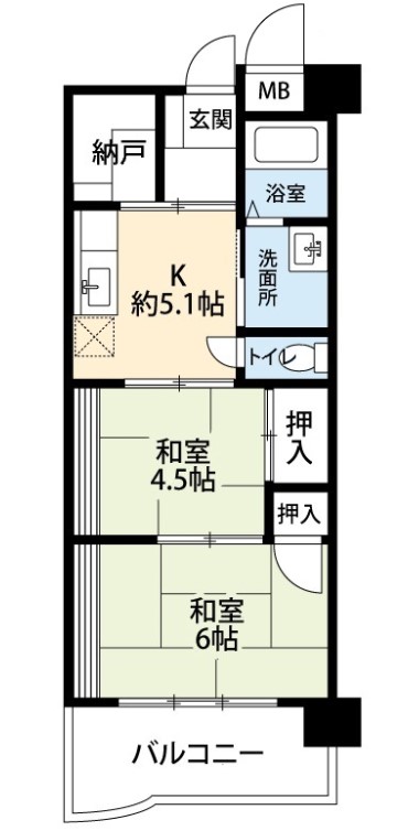 羽衣団地1棟の間取り