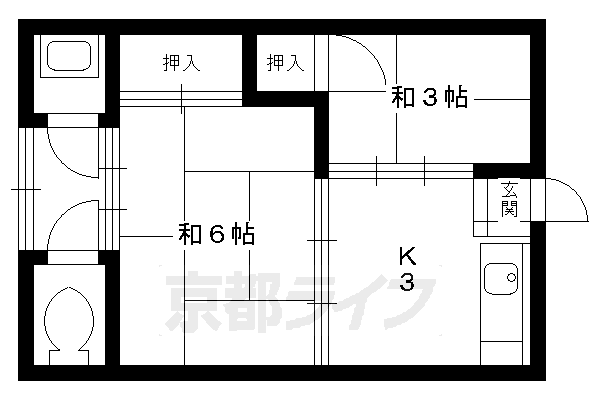 第二椿荘の間取り