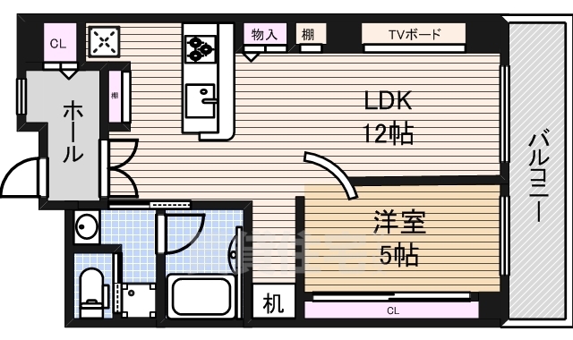 【チサンマンション栄リバーパークの間取り】