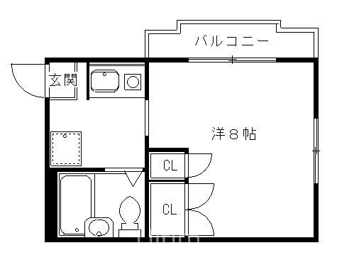 サンハイツ小栗栖１の間取り