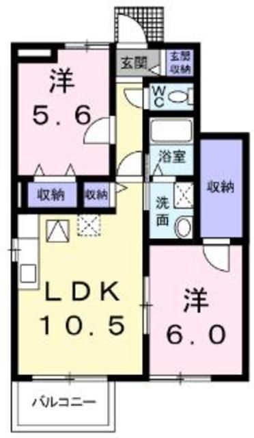 【高座郡寒川町倉見のアパートの間取り】