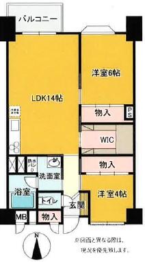 高松市西宝町のマンションの間取り