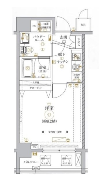 【レアライズ高田馬場の間取り】