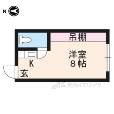 粟津ハイツの間取り