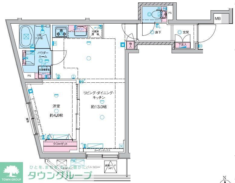 GENOVIA東向島IIIskygardenの間取り