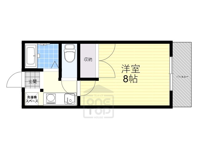 茨木市松ケ本町のマンションの間取り