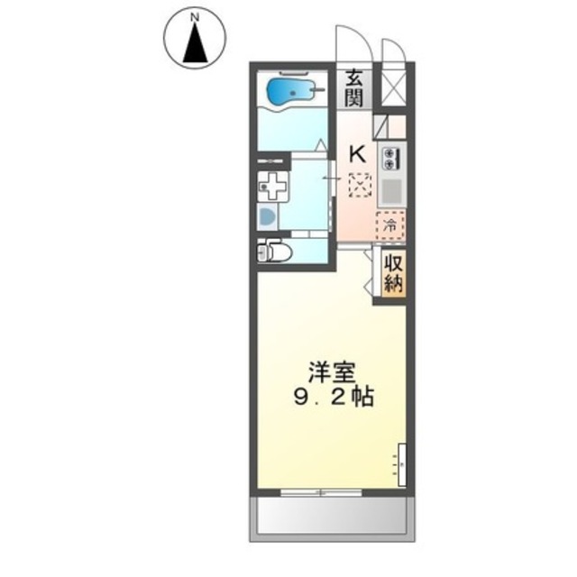 和歌山市西高松のアパートの間取り