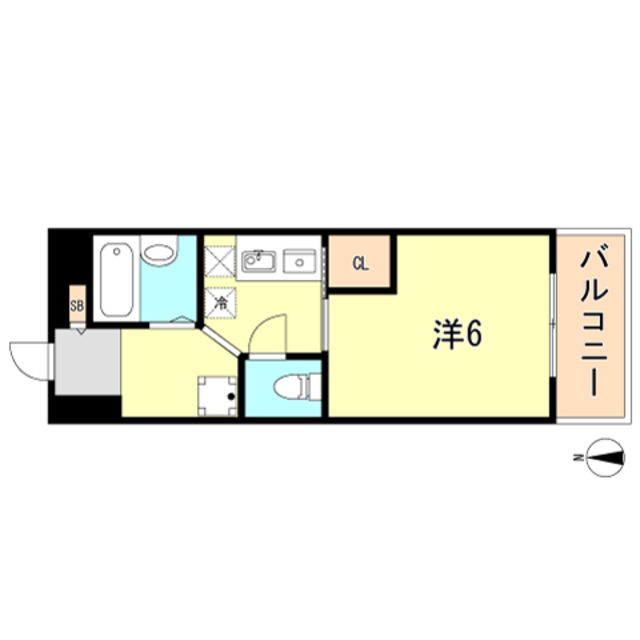 神戸市須磨区須磨浦通のマンションの間取り