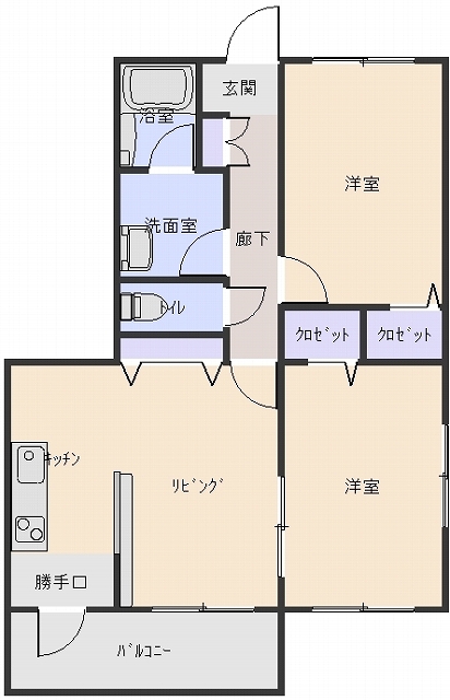 まみマンションの間取り