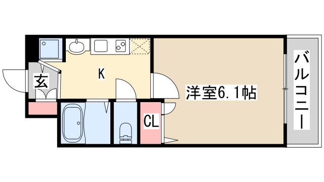 プレサンス神戸プレシャスの間取り