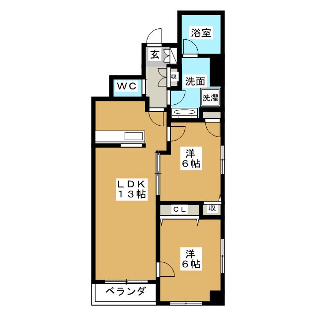 デルソーレ松戸の間取り