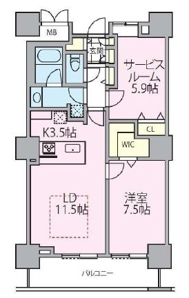 ロイヤルパークスタワー南千住の間取り