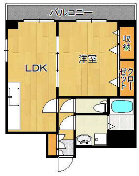 ＪＲ境線 米子駅 徒歩10分 6階建 築21年の間取り写真