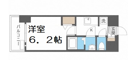 プレサンス難波インフィニティの間取り写真
