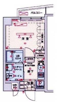 京急本線 平和島駅 徒歩8分 4階建 築19年の間取り写真