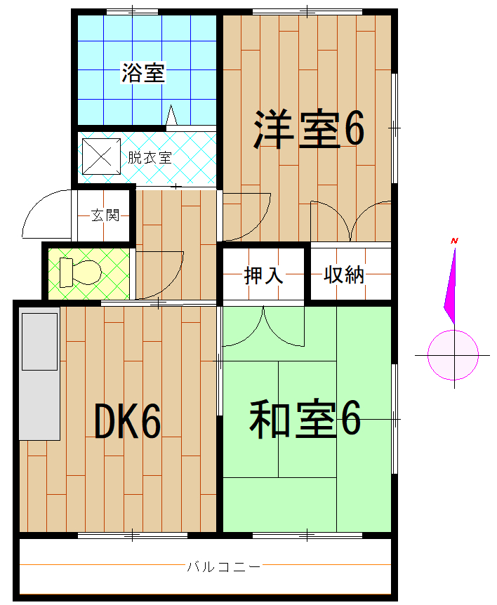 アミノメコーポの間取り