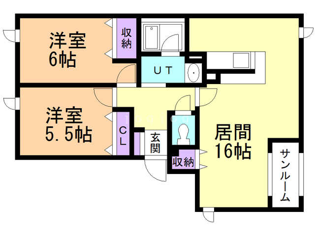 エルレーヴ大川の間取り