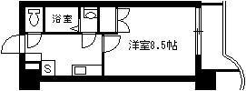 鹿児島市中央町のマンションの間取り