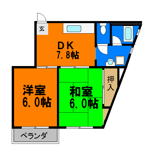 シティマンションウィングの間取り